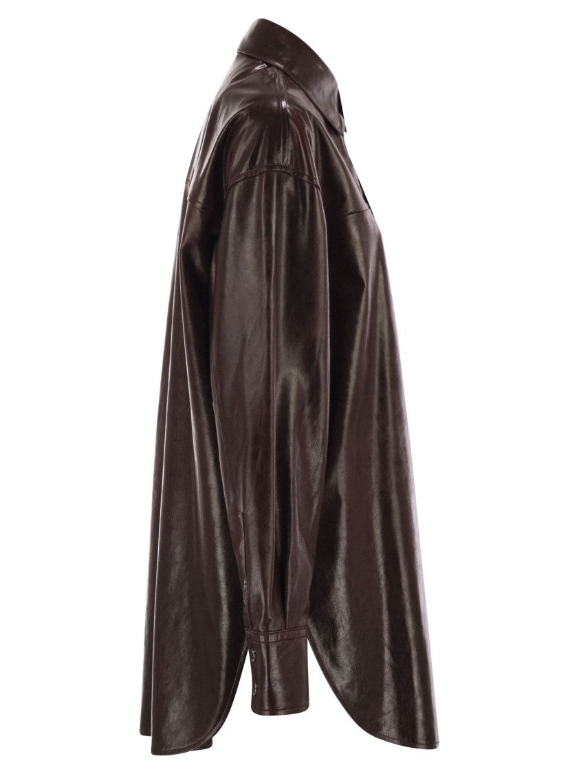 Sportmax Borel - Oversized Nappa Leather Shirt