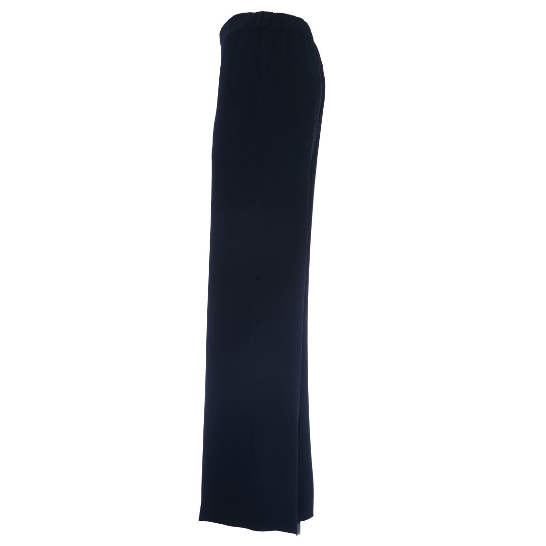 Parosh Flowing Palazzo Pants With Elastic Waistband