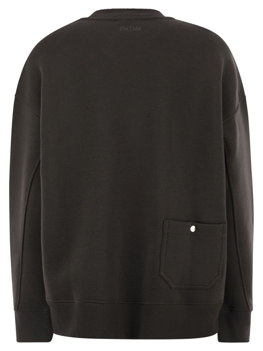 Max Mara Monza - Cotton Sweatshirt With Logo