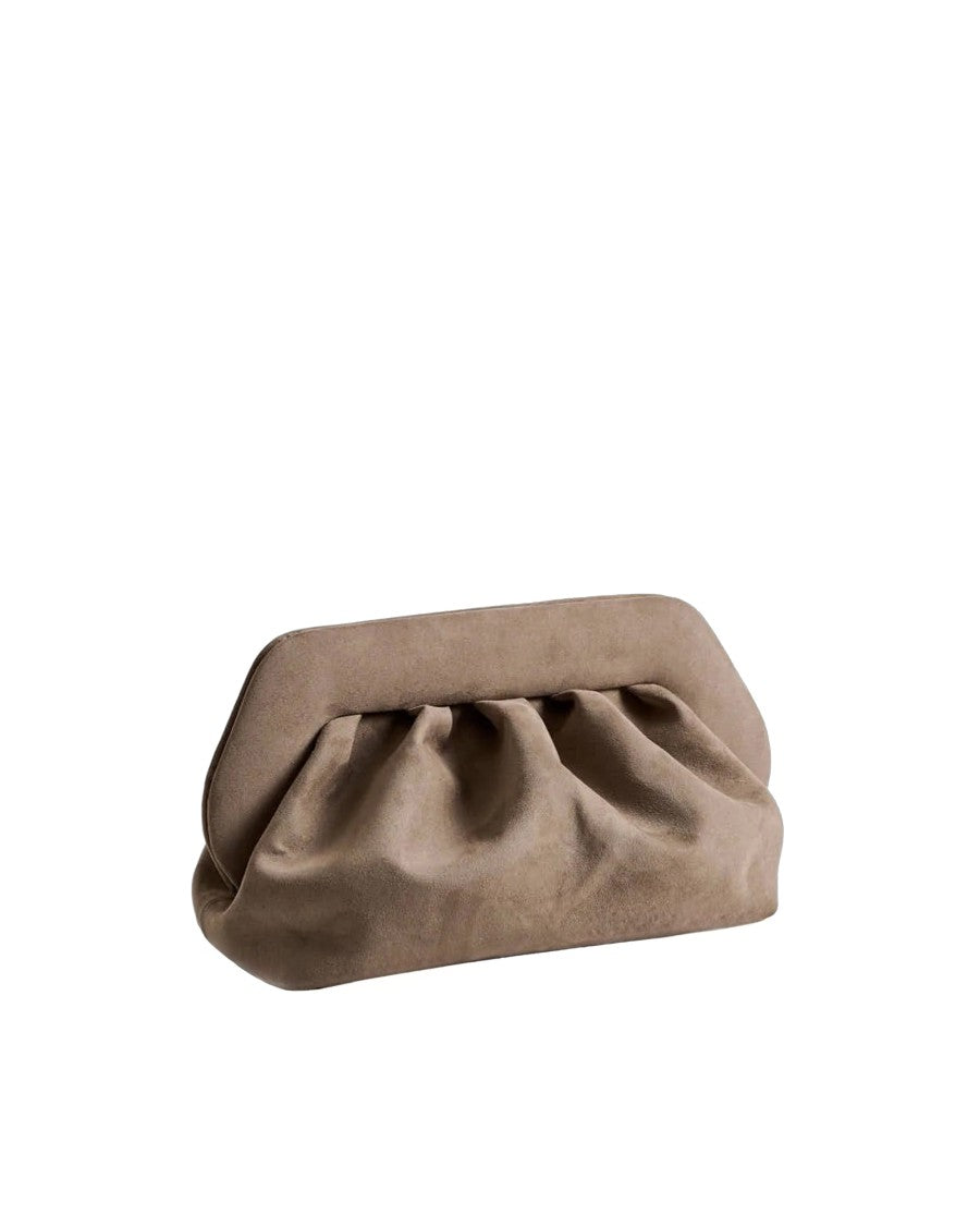 Themoirè Bios Suede Bag In Mud