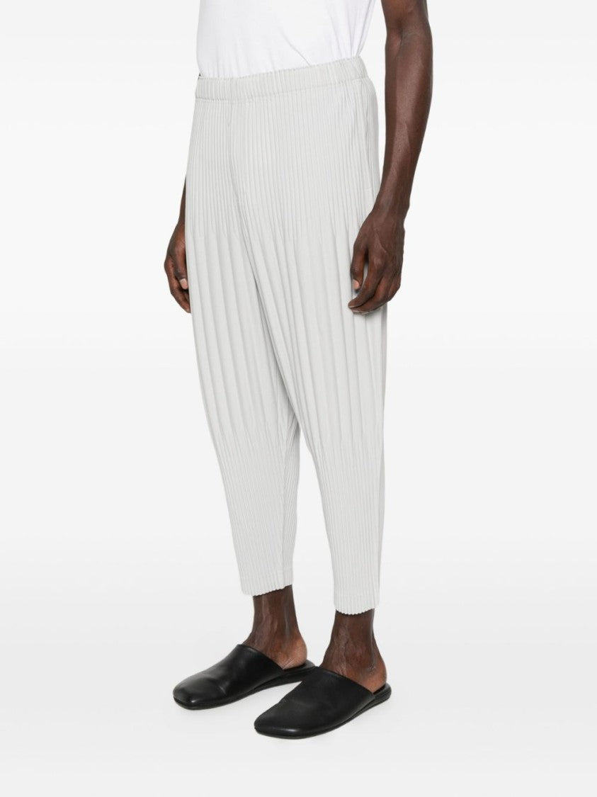 Homme Plissé Issey Miyake Light Grey Plissé Finish Ballon Pants