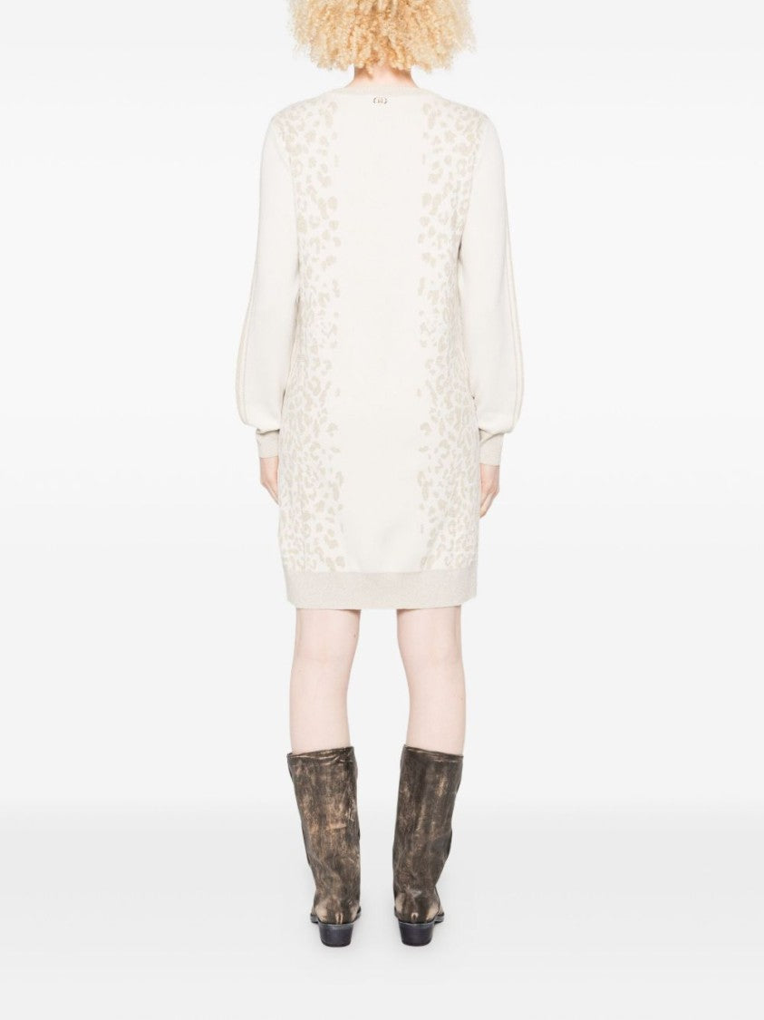 Liu Jo Mini Dress With Elegant Leopard Print