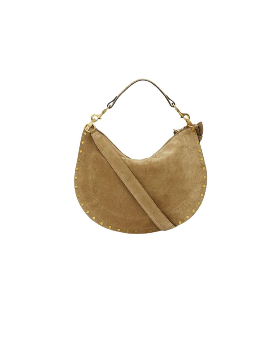 Isabel Marant Oskan Soft Zipped Bag In Suede Calfskin