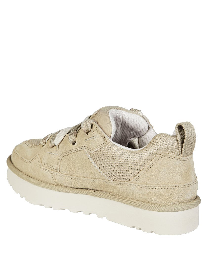 Ugg Low-Top Lace-Up Sneakers With Textured Panels