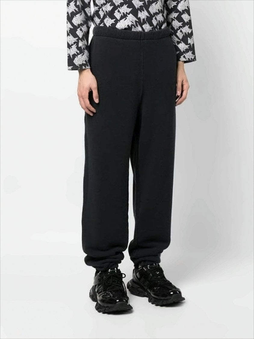 Erl Relaxed Fit Black Cotton Jogging Pants