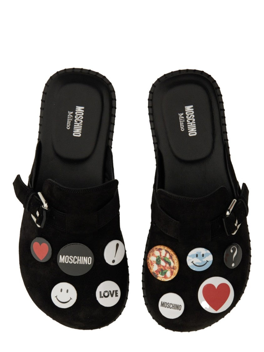 Moschino "Pin" Mules