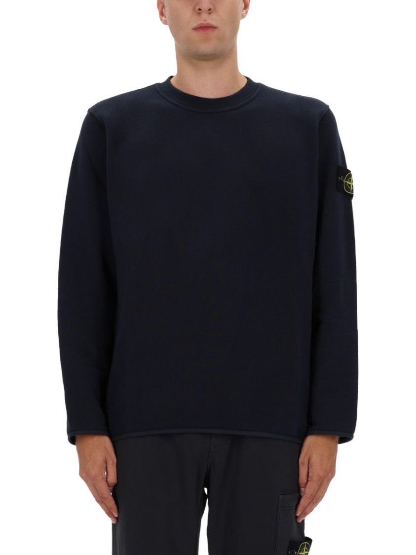 Stone Island Relaxed Fit Blue Sweatshirt