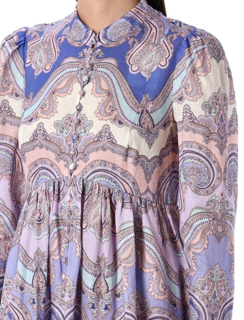 Zimmermann Maxine Short Dress Pasley