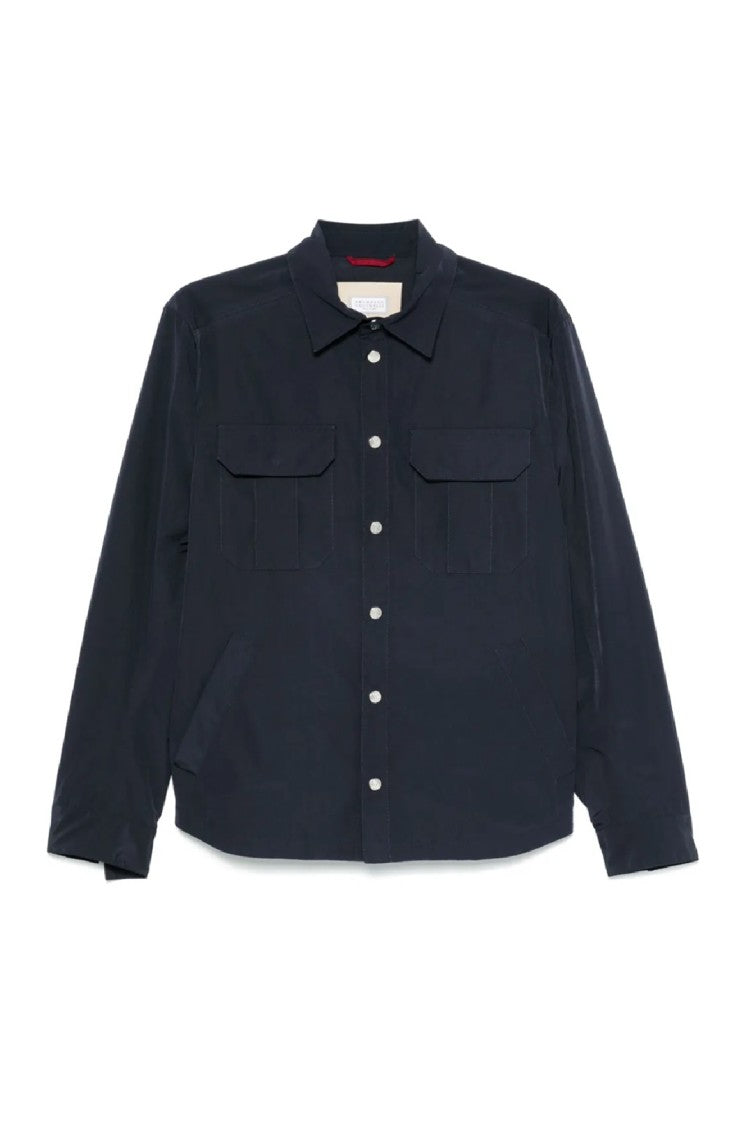 Brunello Cucinelli Classic Black Shirt Jacket