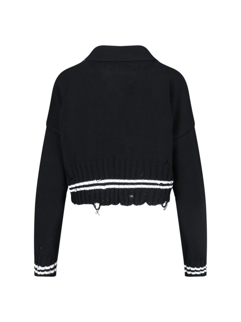 Marni V-Neck Cardigan – Black