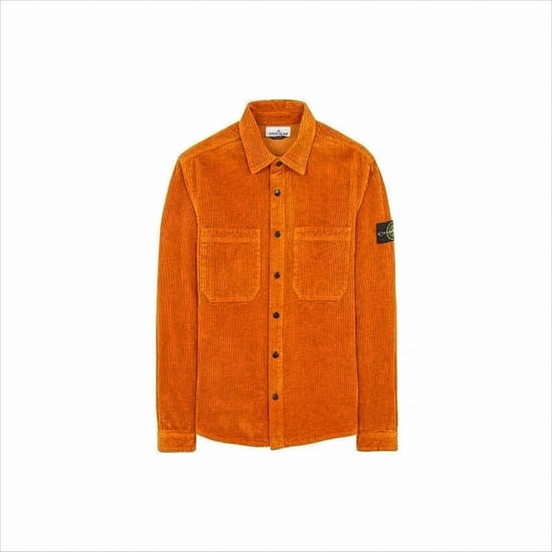 Stone Island Corduroy Jacket With Button-Up Front