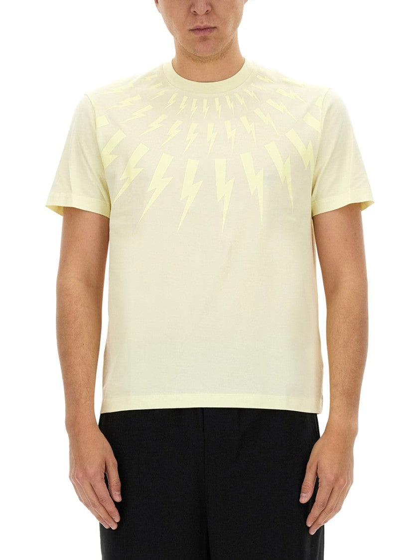 Neil Barrett Fairisle Thunderbolt T-Shirt