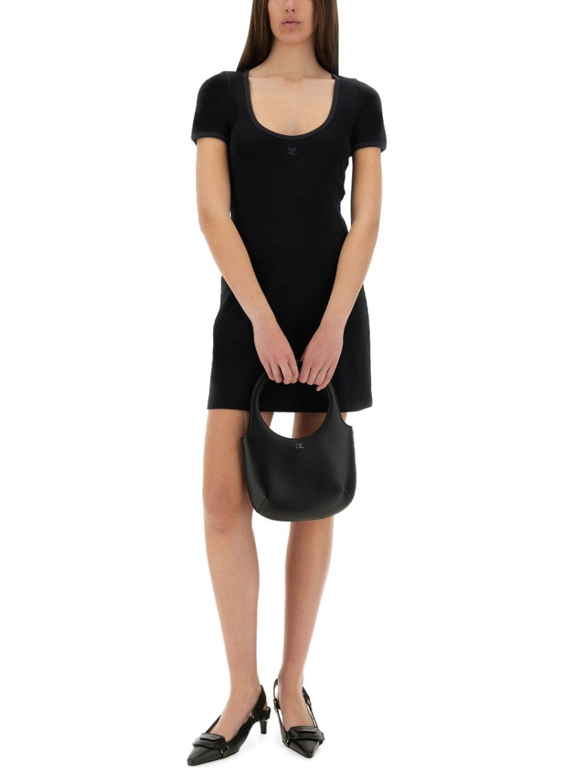 Courrèges "Holistic Contrast" Mini Dress