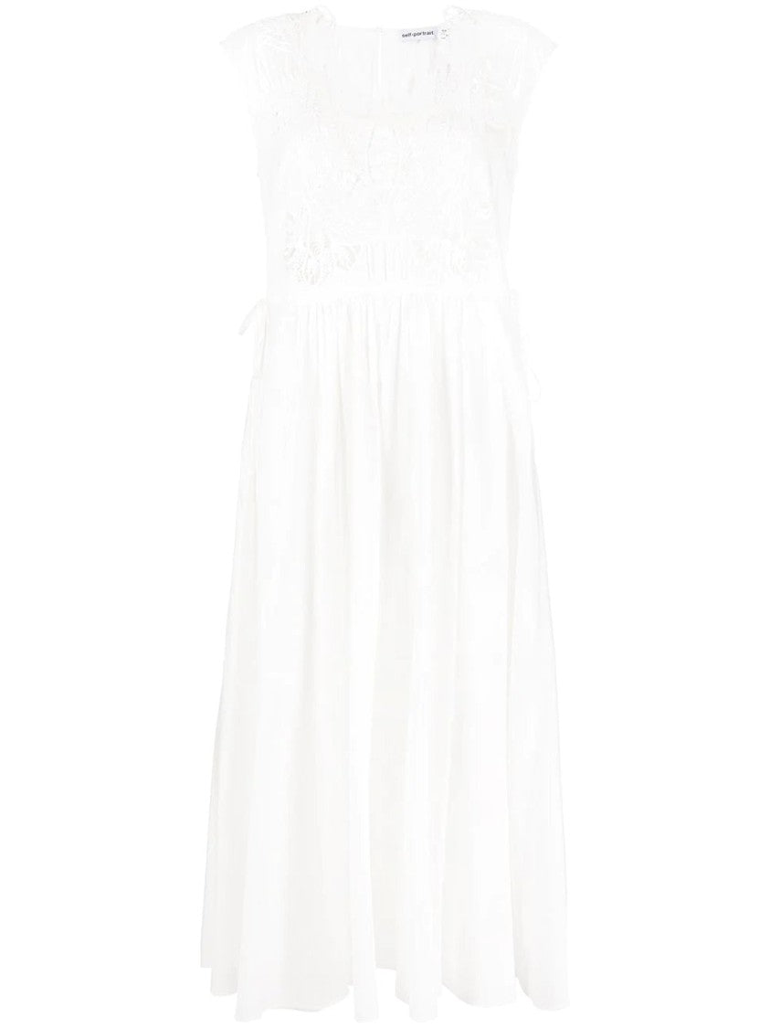 Self-Portrait Macrame Lace Midi Dress