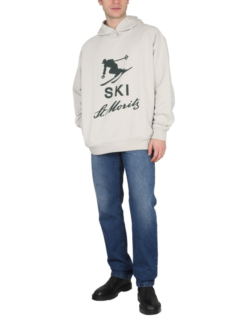 Bally Curling Buttoned Hood Sweatshirt