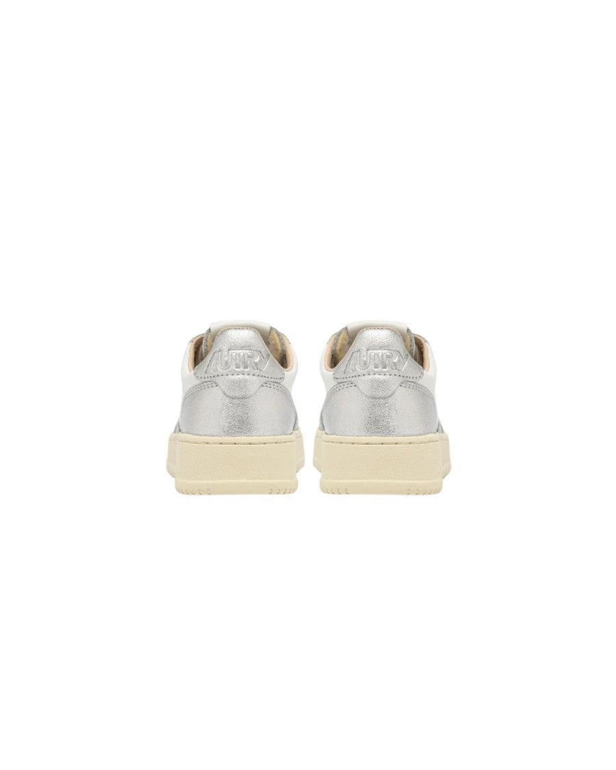 Autry Medalist Low Two-Tone Sneakers In White