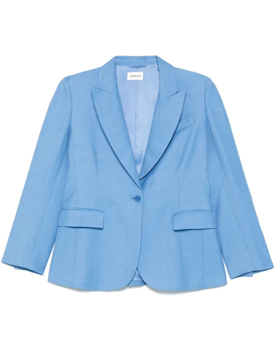 P.A.R.O.S.H. Tailored Single-Breasted Blazer With Notched Lapel