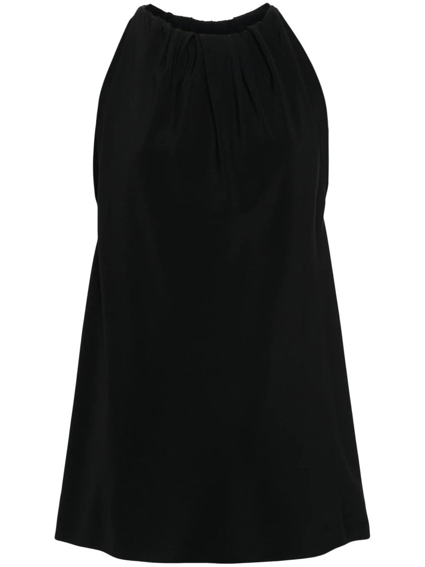 Rick Owens Gathered Neckline Tank Top With Relaxed Silhouette