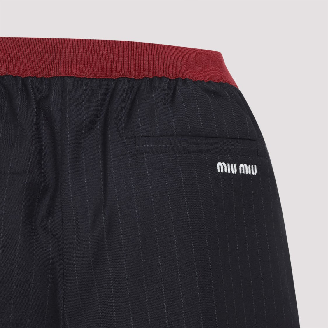 Miu Miu Tailored Black Virgin Wool Bermudas