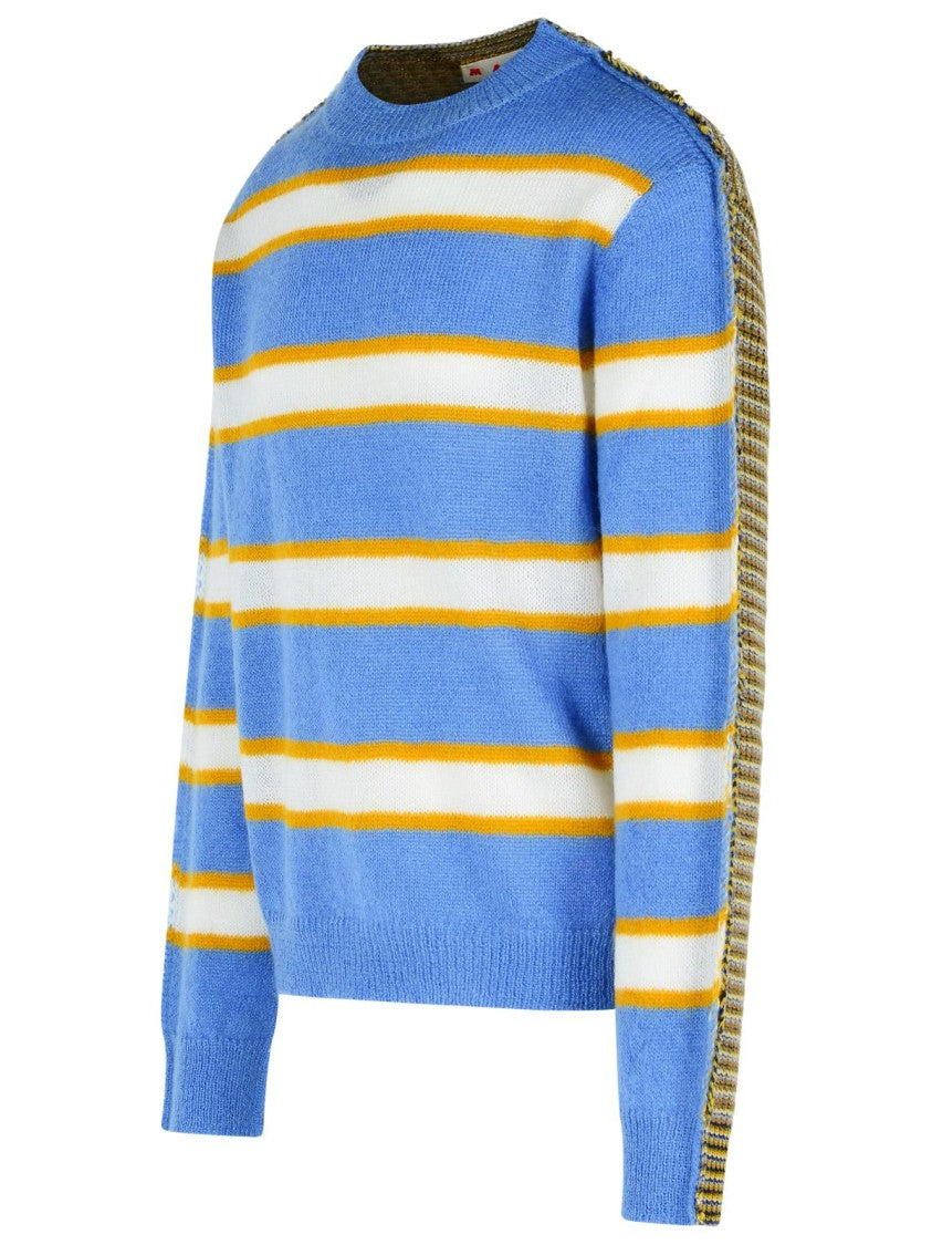 Marni Light Blue Mohair Blend Sweater