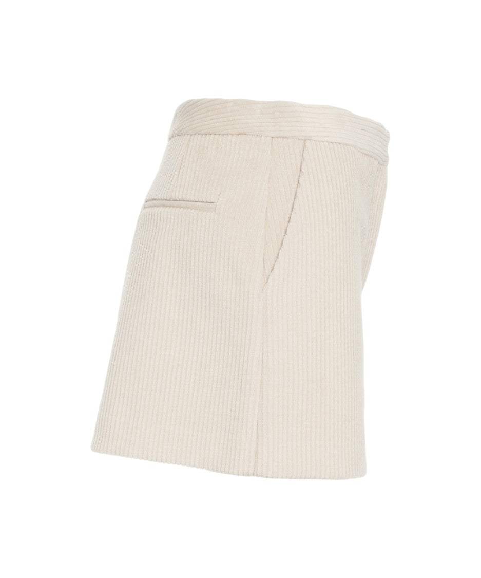 Ottod'ame Corduroy Mini Skirt