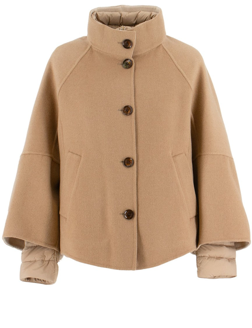 Moorer Two-Tone Wool And Cashmere Blend Jacket