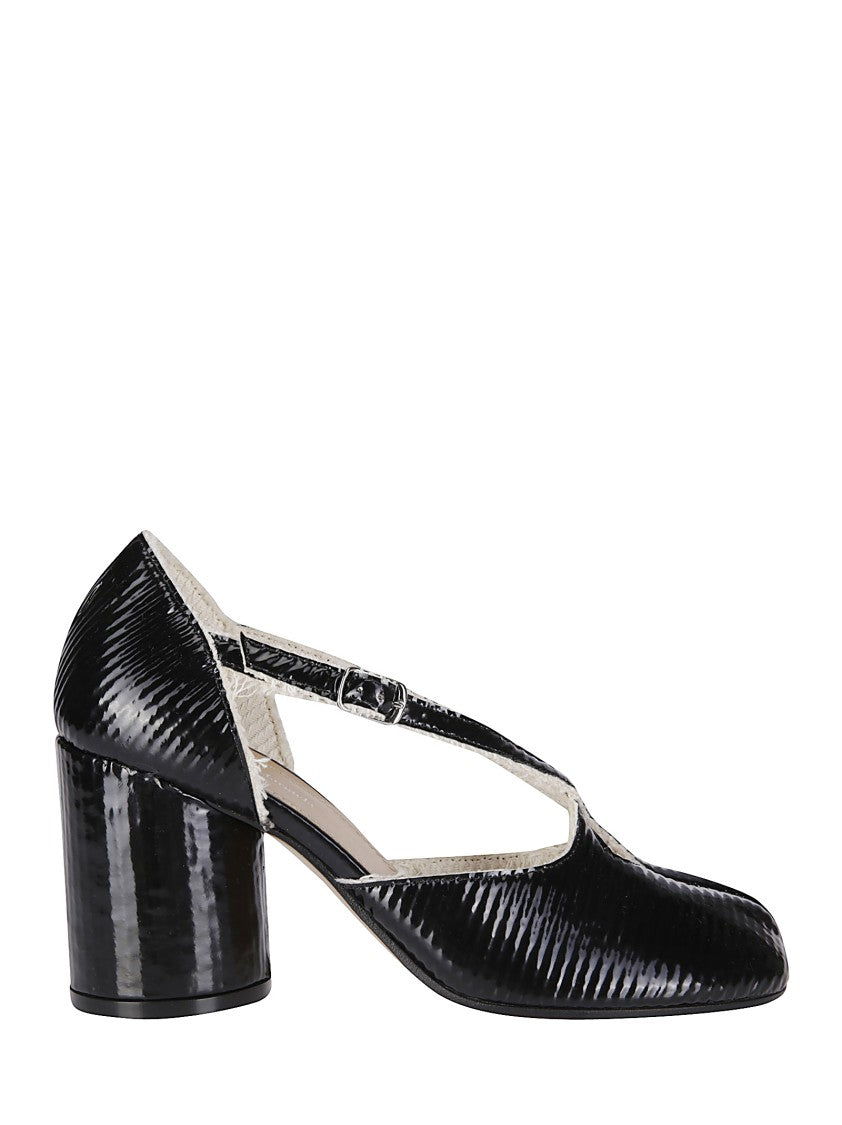 Maison Margiela Scarpa Tabi Pump Shining Bonded Leather