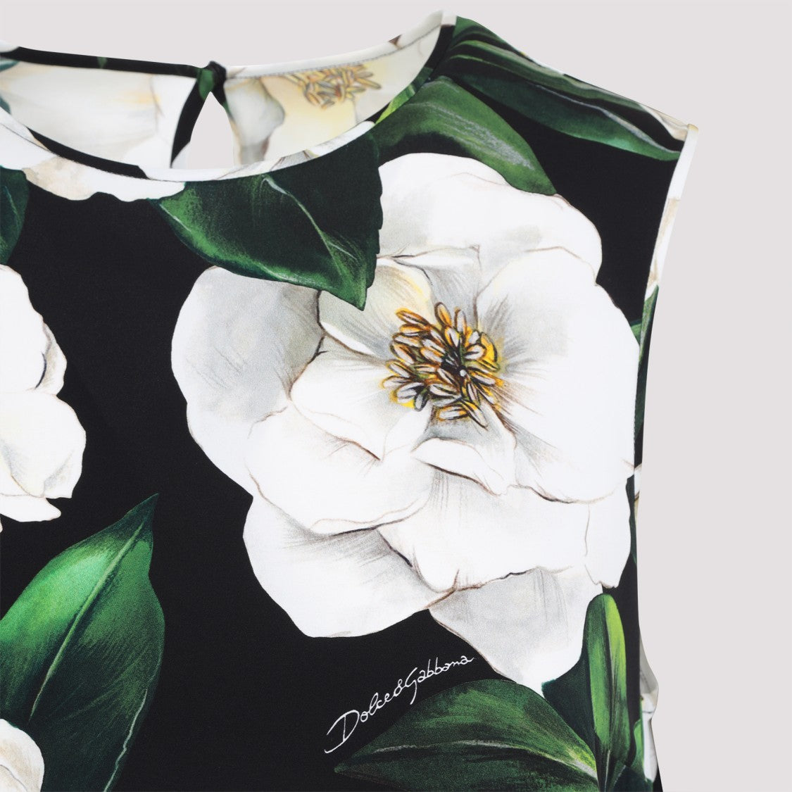 Dolce & Gabbana Gardenia Silk Top