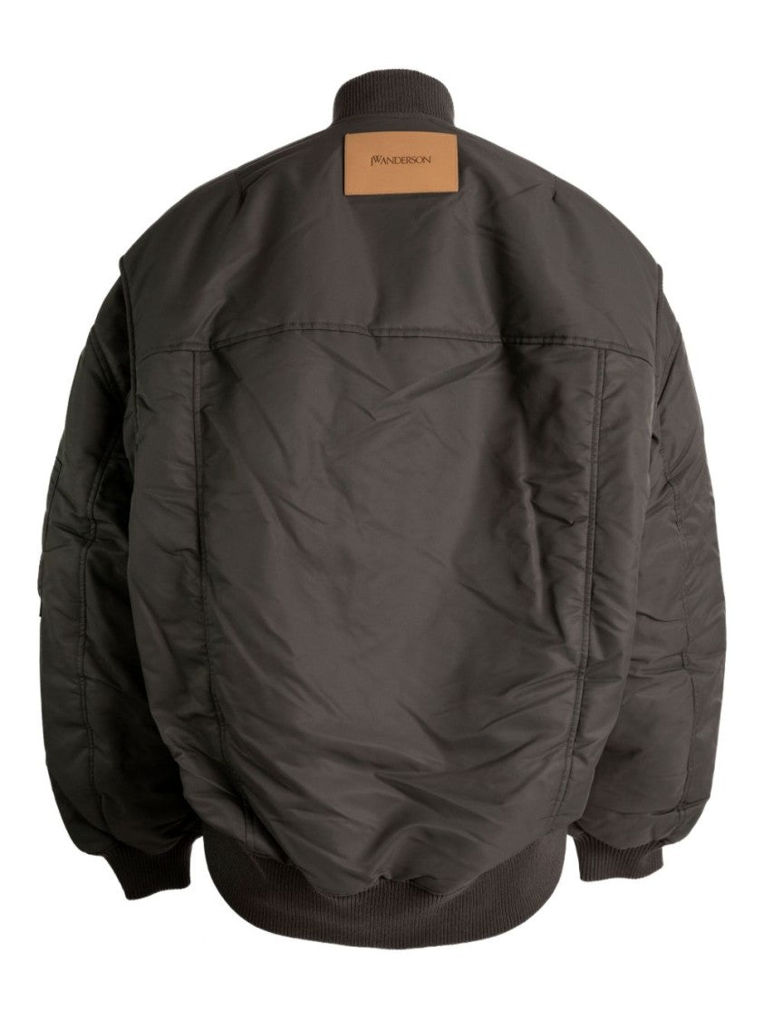 J. W. Anderson Steel Grey Coat With Zip Fastening
