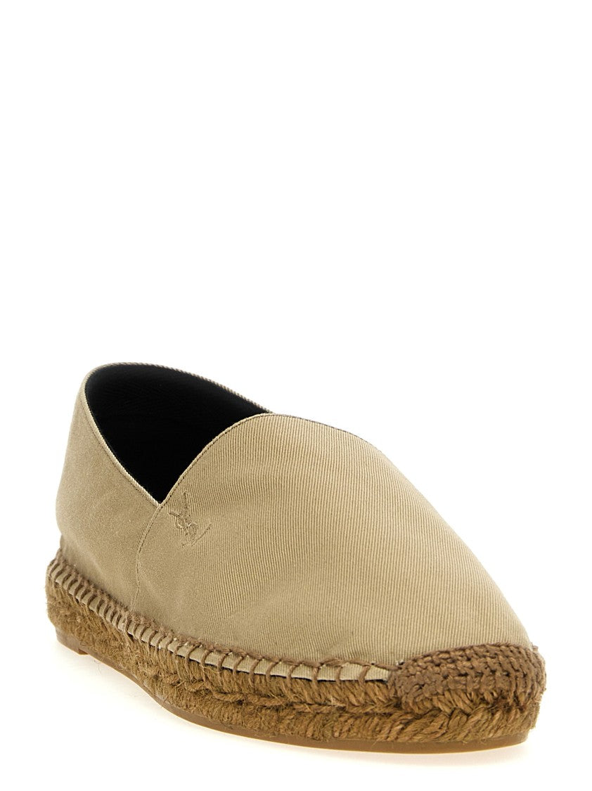 Saint Laurent Logo Embroidery Espadrilles