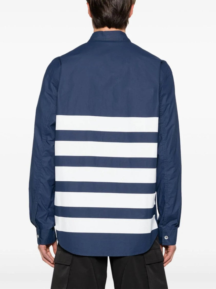Stone Island Stripe-Detail Shirt Jacket
