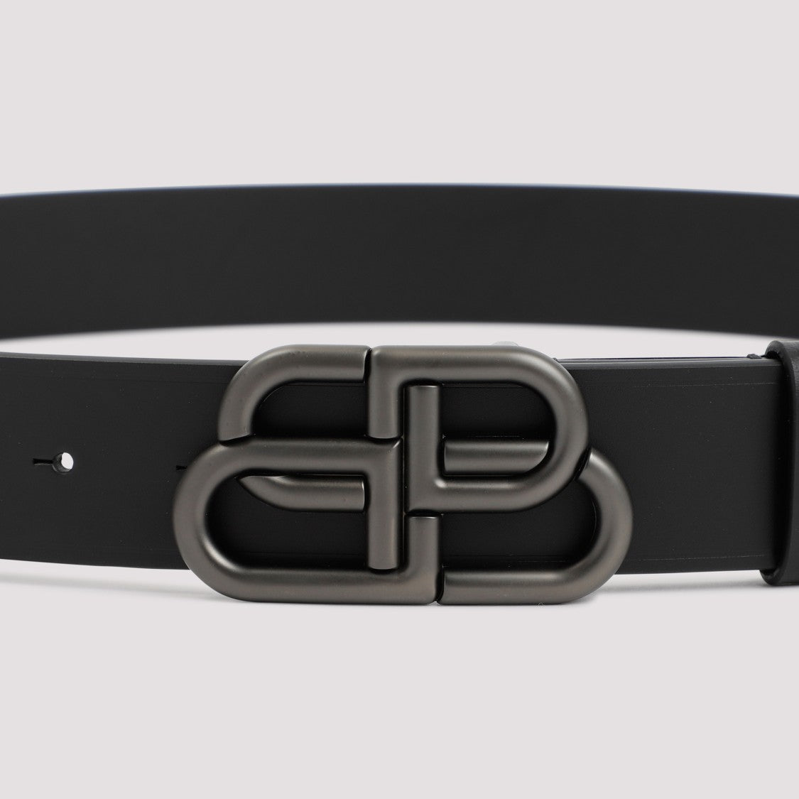Balenciaga Black Bb Leather Belt