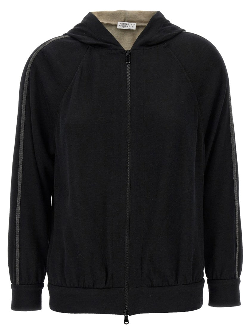 Brunello Cucinelli Shiny Trims' Hoodie