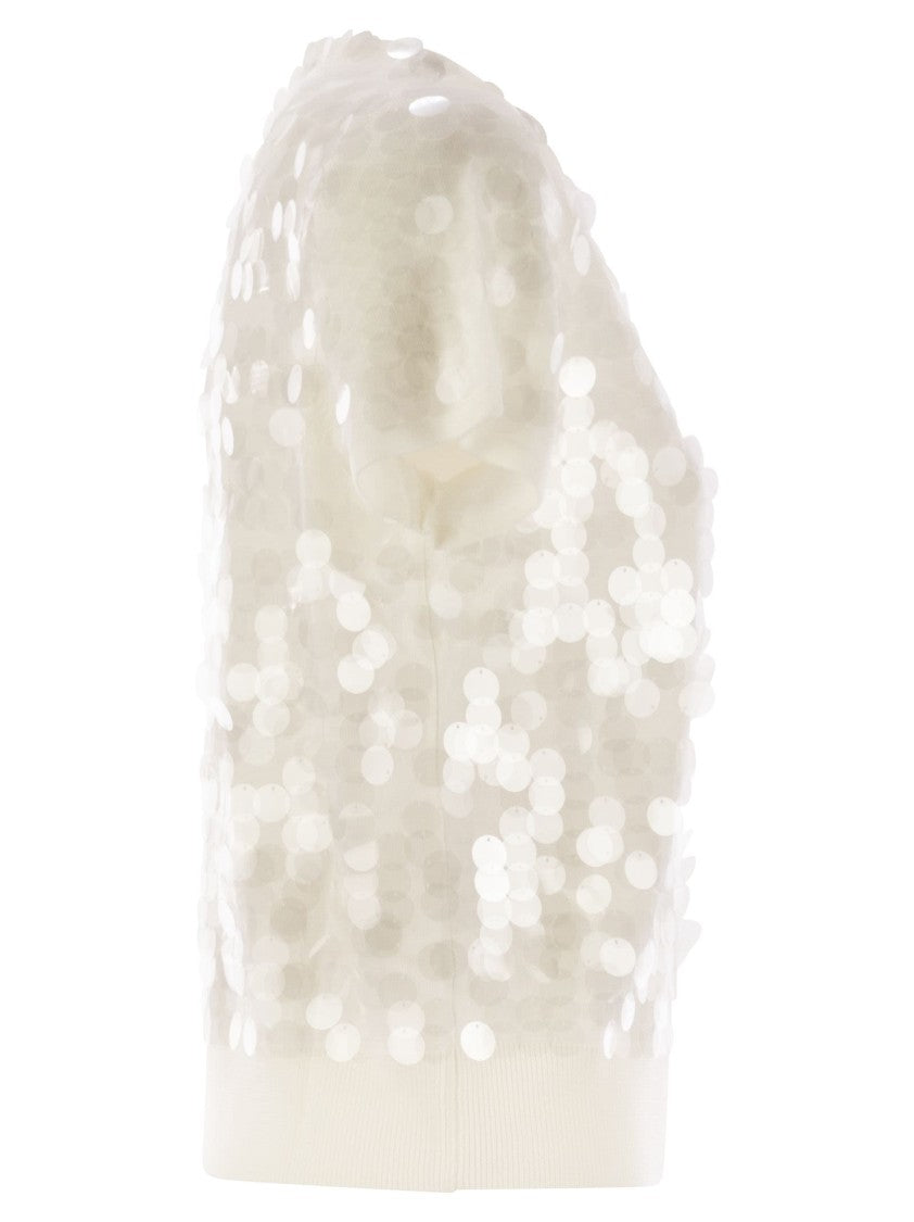 Max Mara Saio - Wool Sweater With Sequins