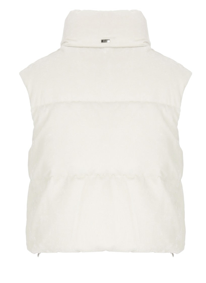 Herno Velvet Quilted Sleeveless Jacket