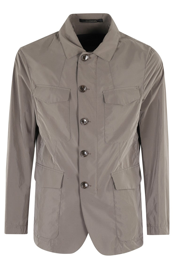 Montecore Lightweight Nylon Jacket With Pointed Collar
