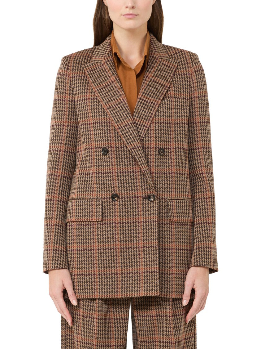 Max Mara Multicolour Structured Jacket With Classic Collar