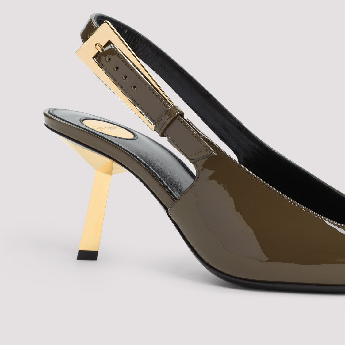 Saint Laurent Lee 75 Green Patent Leather Pumps