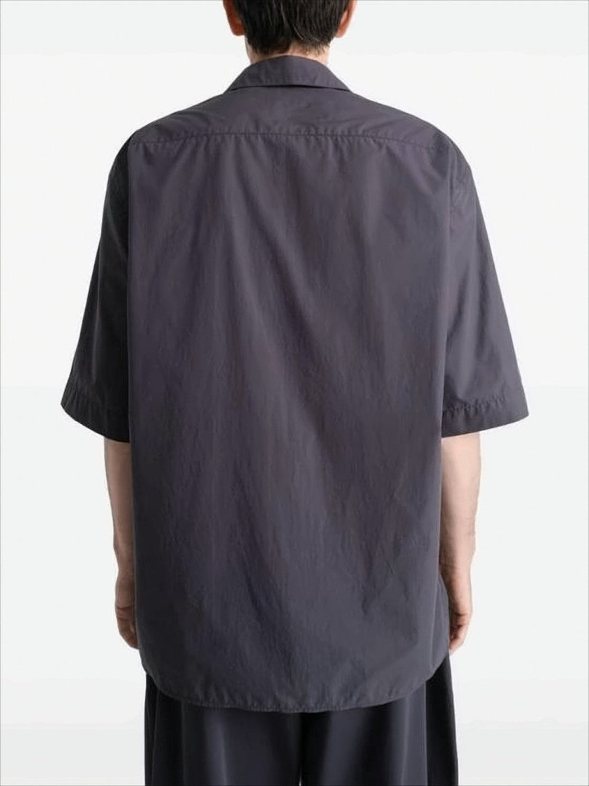 Lemaire Boxy-Fit Short-Sleeve Shirt With Classic Collar