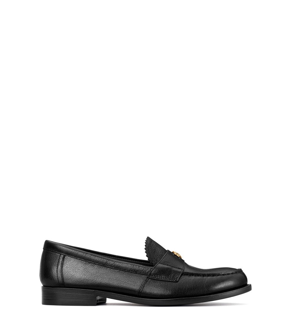 Tory Burch Caprine Leather Flat Shoes With Decorative Emblem