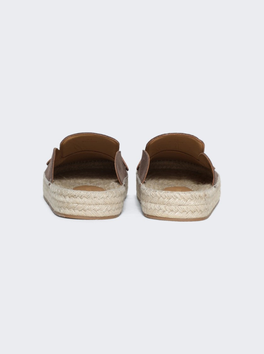 J. W. Anderson Espadrille Loafer Mules Taupe