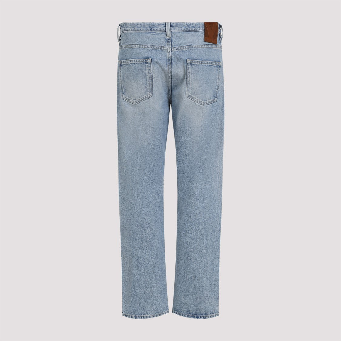 Valentino Light Wash Straight-Leg Denim Jeans