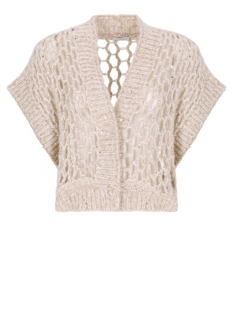 Peserico Beige Alpaca Sweater