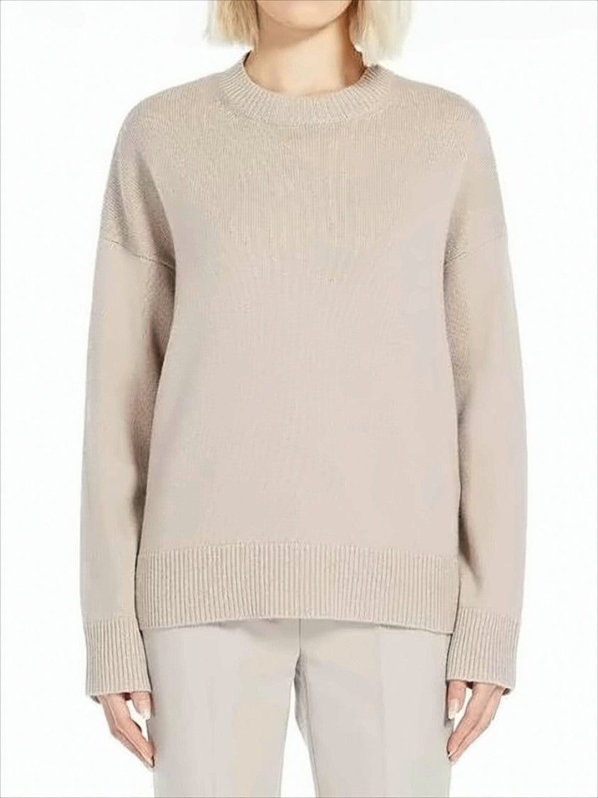 Max Mara Relaxed Knit Sweater With Ribbed Details