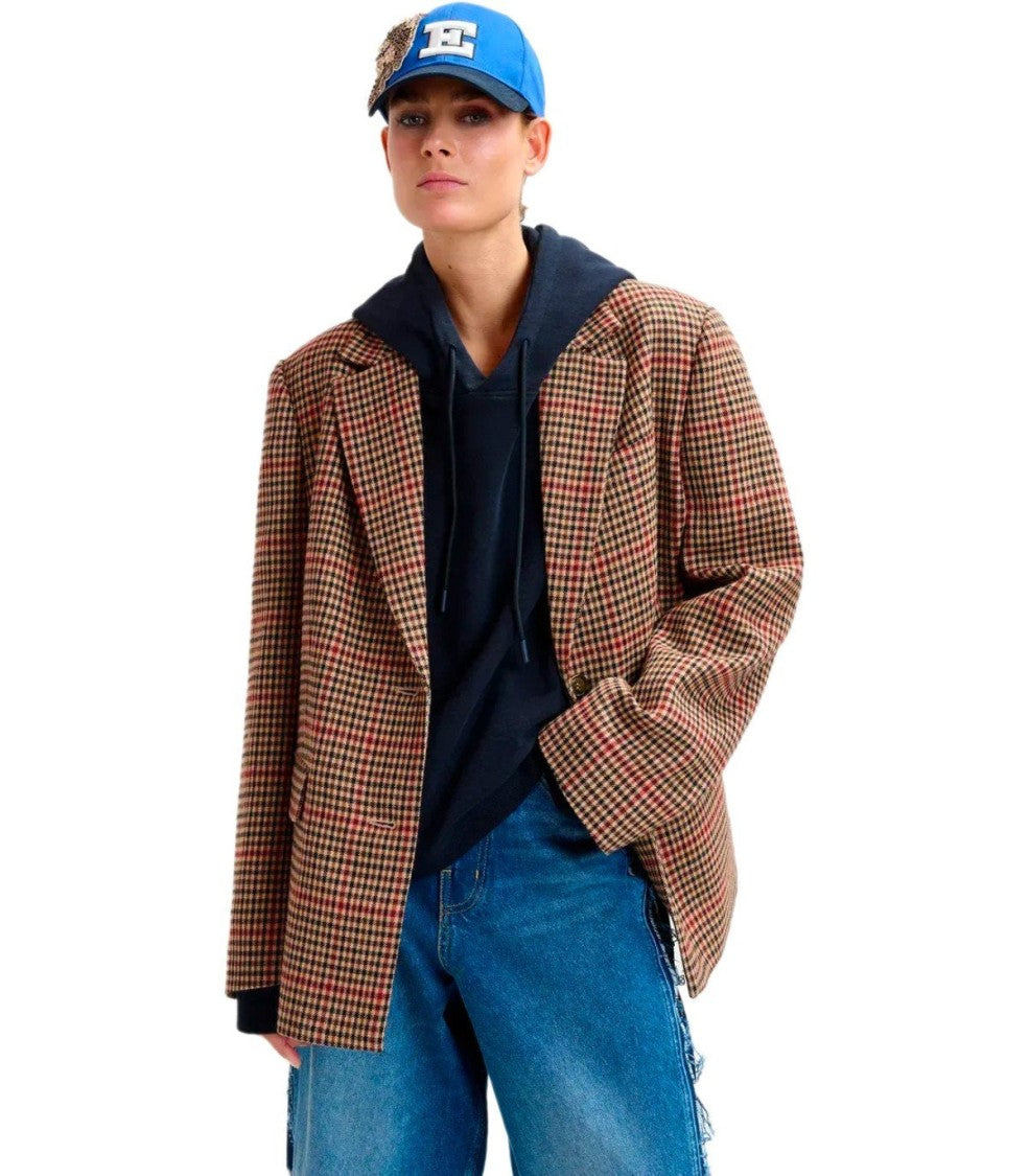 Essentiel Antwerp Irbara Brown Single-Breasted Blazer