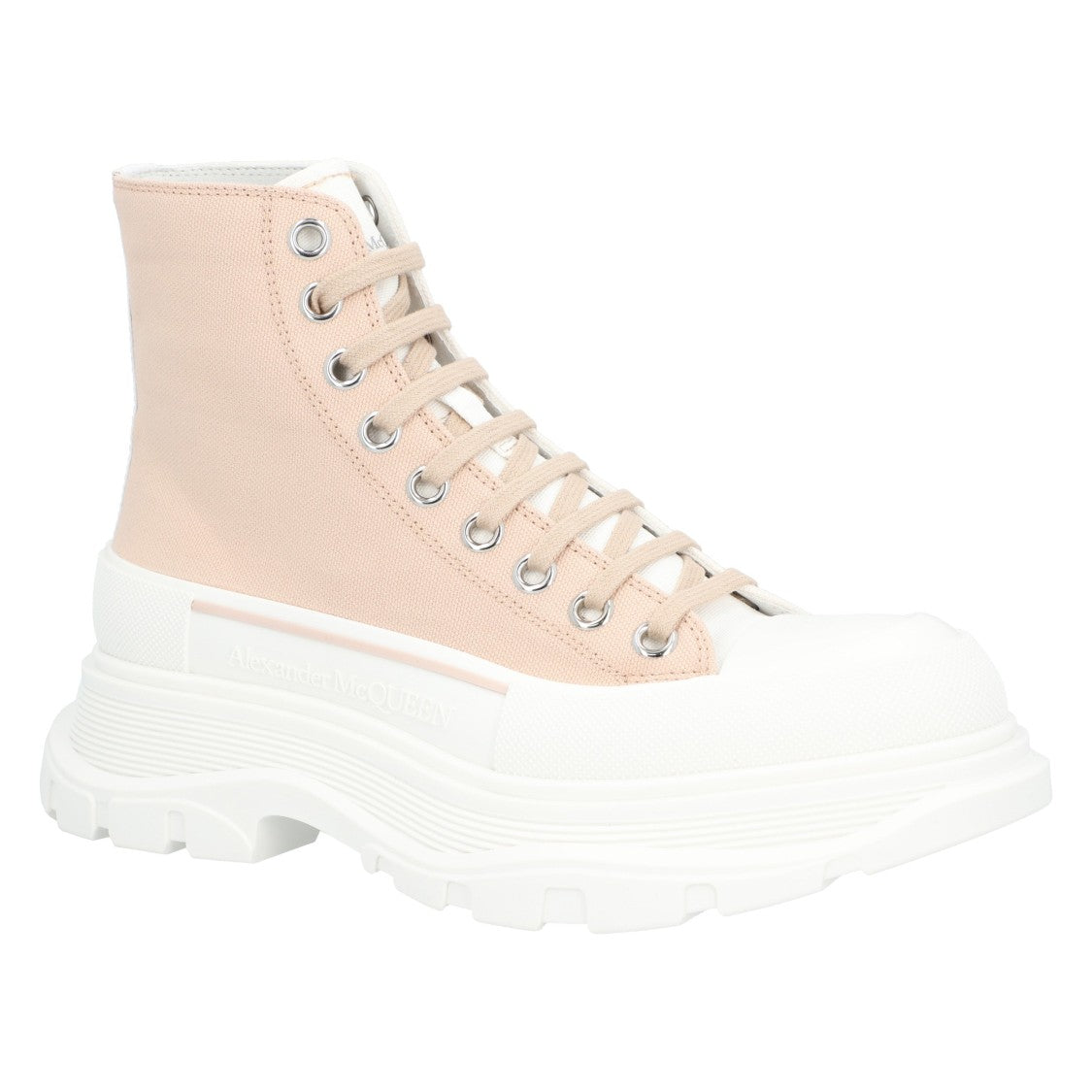 Alexander Mcqueen Tread Slick Boots 'White Grey'
