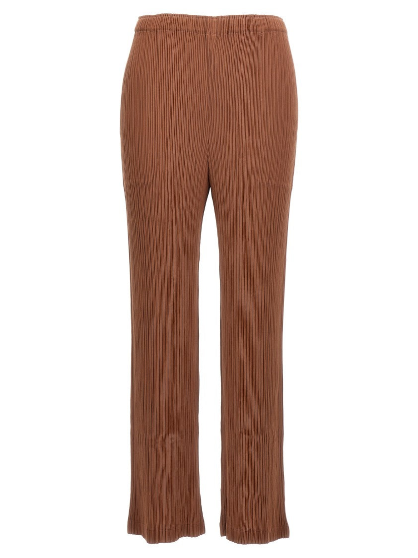 Issey Miyake Hatching Pleats' Pants