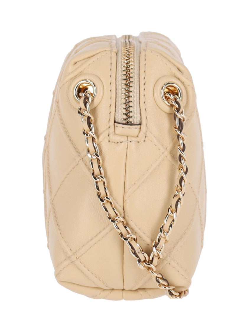 Tory Burch Mini Shoulder Bag "Fleming" – Ivory