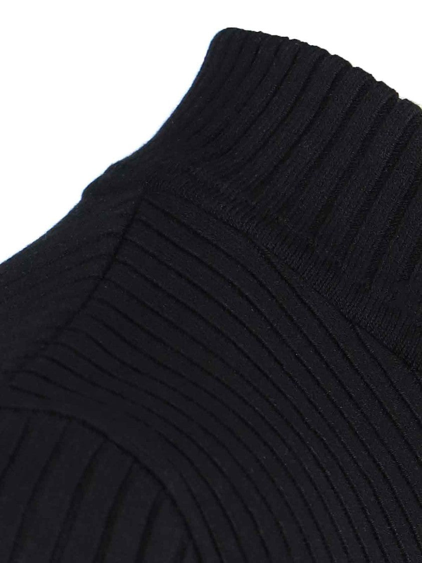 Courrèges "Reedition" Ribbed Top – Black