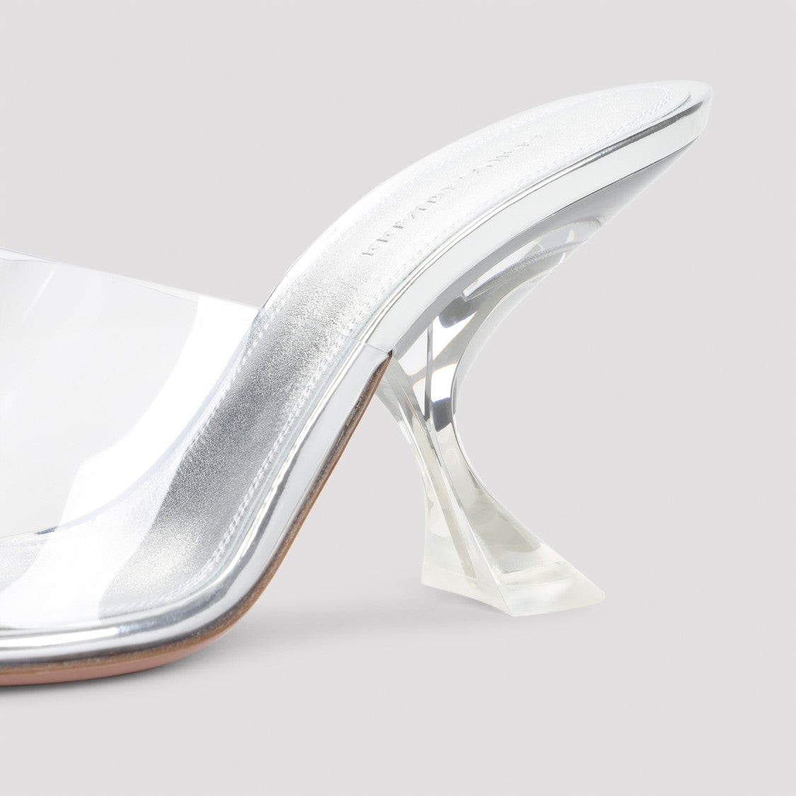 Amina Muaddi Taylor Glass 90 Transparent Pvc Sandals